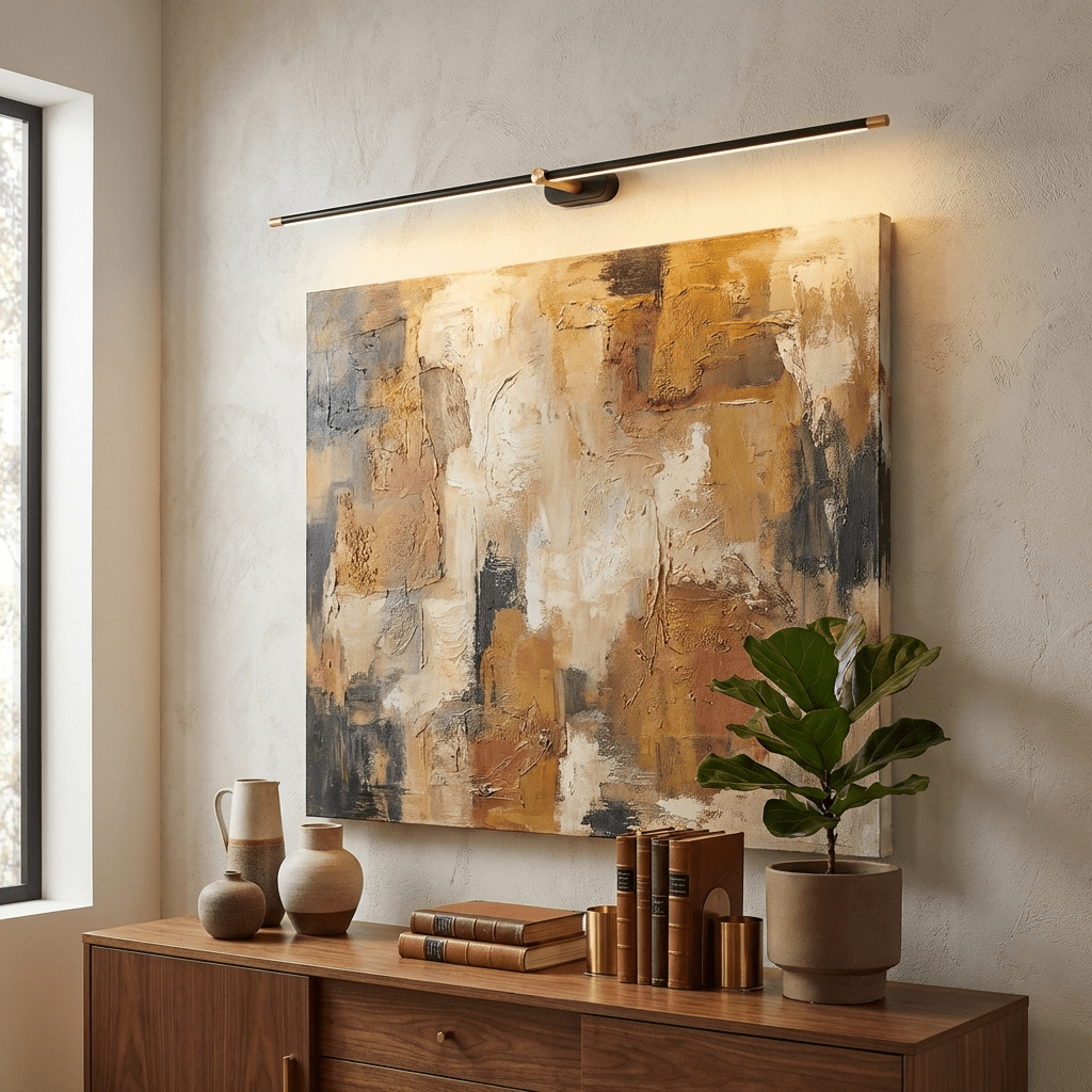 Minimalist Linear Rechargeable Wall Lamp — Cordless, USB Charging, Wireless Control