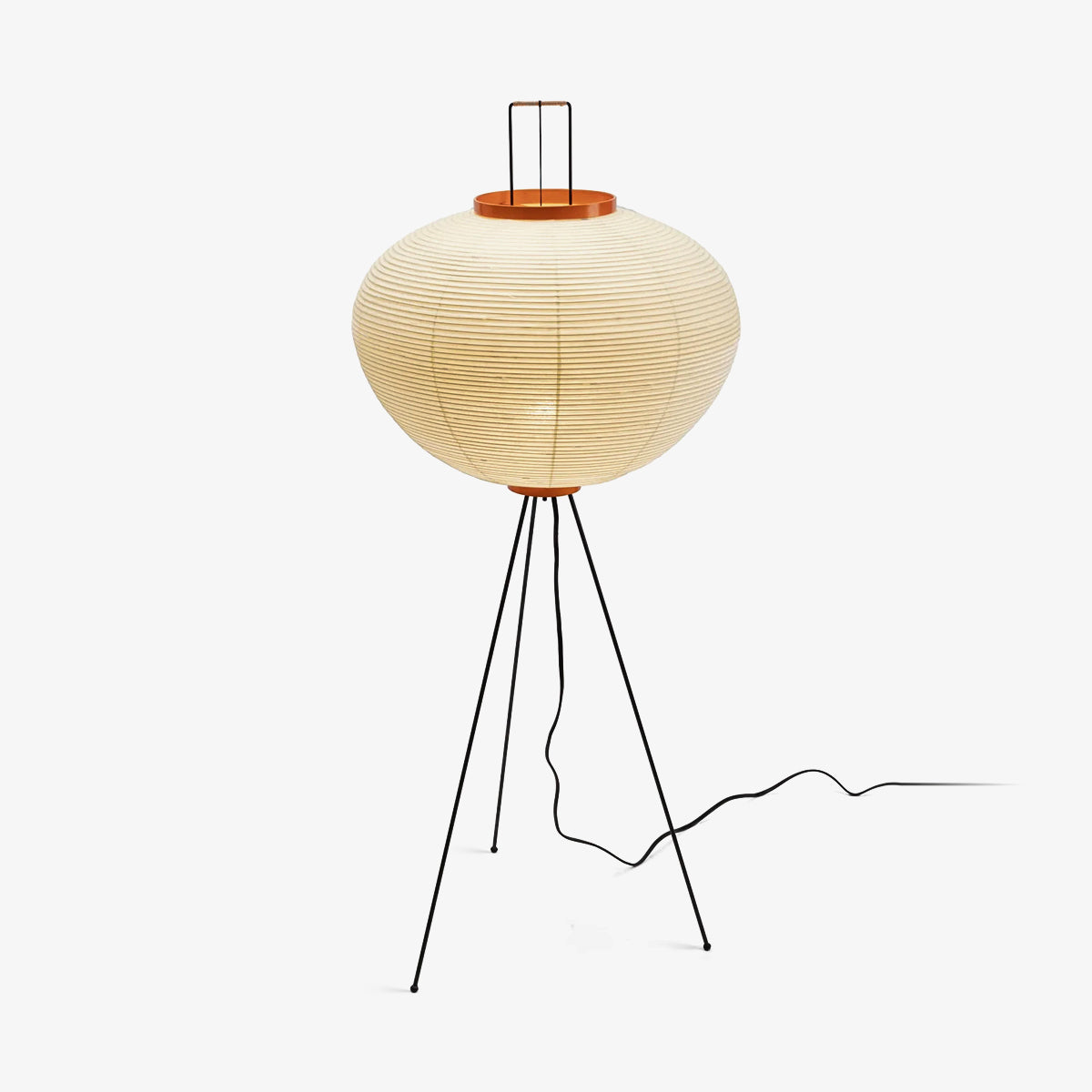 Midcentury Inspired Rice Paper Floor Lamp