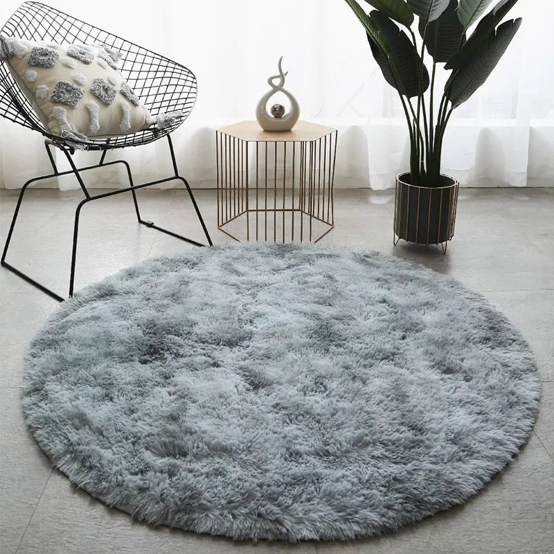 Ultra-Soft Round Plush Rug for Cozy Living Spaces