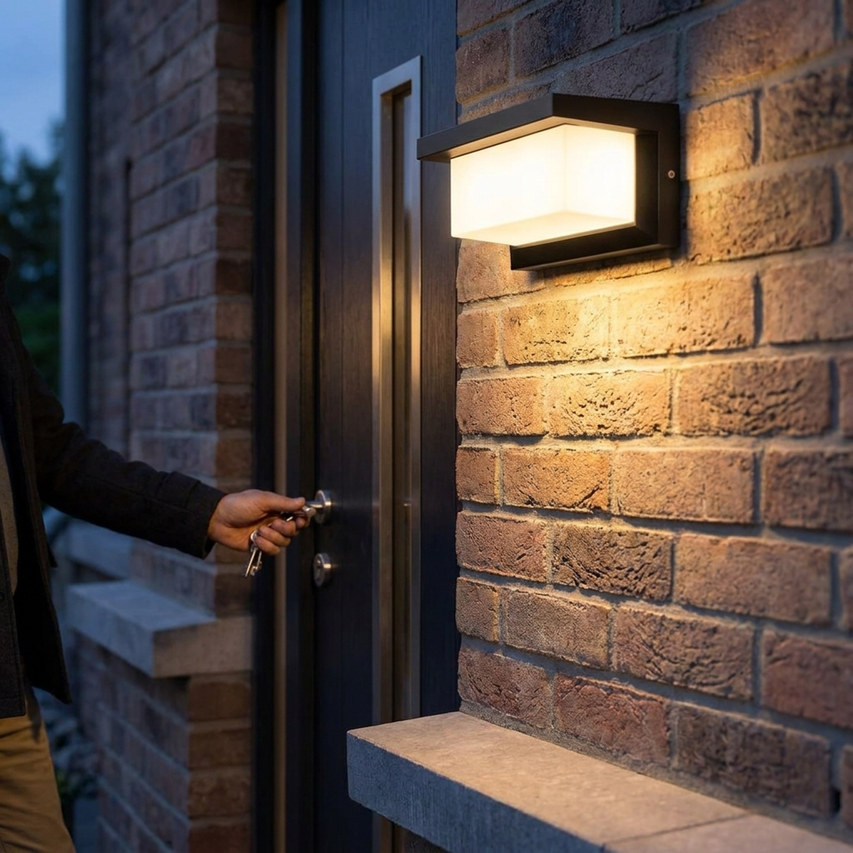 Motion Sensor Wall Light for Weather-Ready Entryways