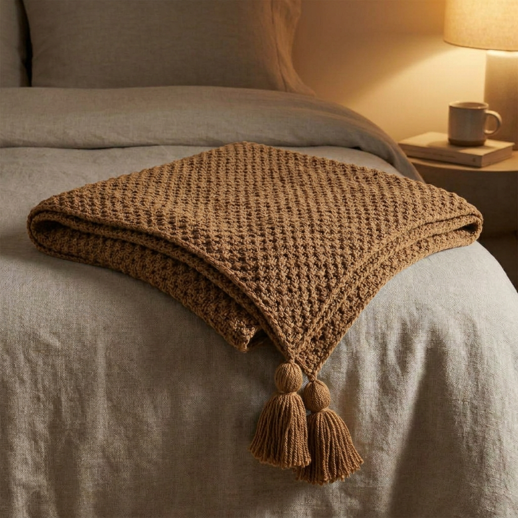 Nordic Chunky Blanket for Cozy Layered Ambiance