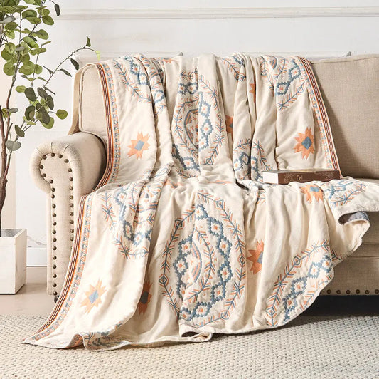 Nordic Boho Bedspread