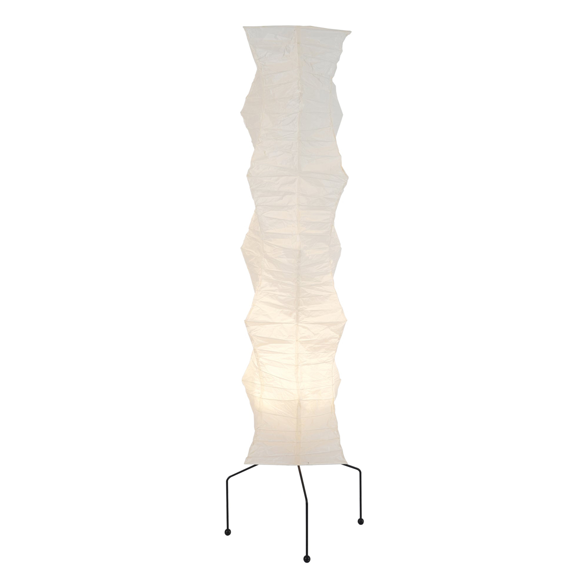 Midcentury Inspired Rice Paper Floor Lamp