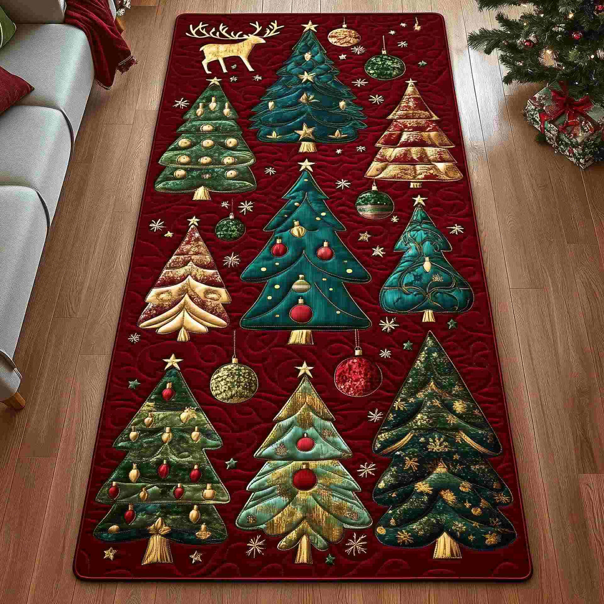 Christmas Tree Rug for Charming Holiday Décor