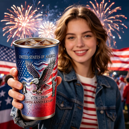 Magic Color Changing Patriotic Cup