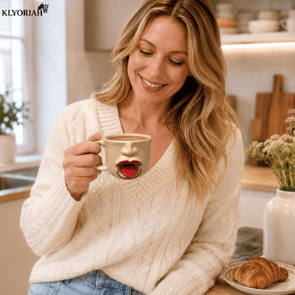 Playful 3D Tongue Ceramic Mug
