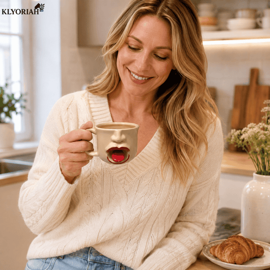 Playful 3D Tongue Ceramic Mug
