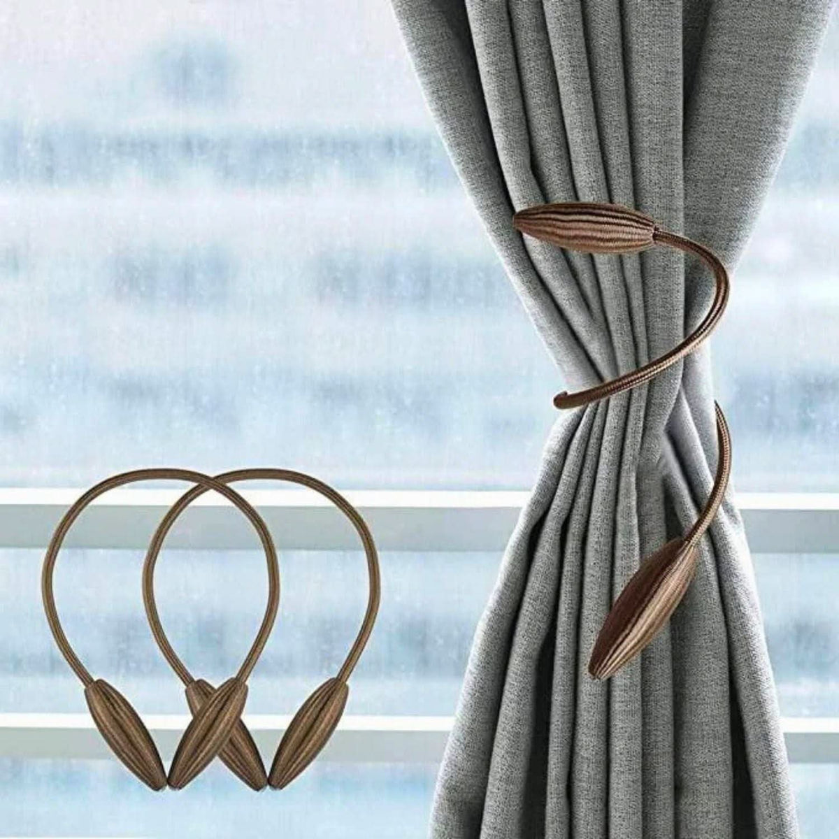 Flexible Curtain Tiebacks for Stylish Window Decoration