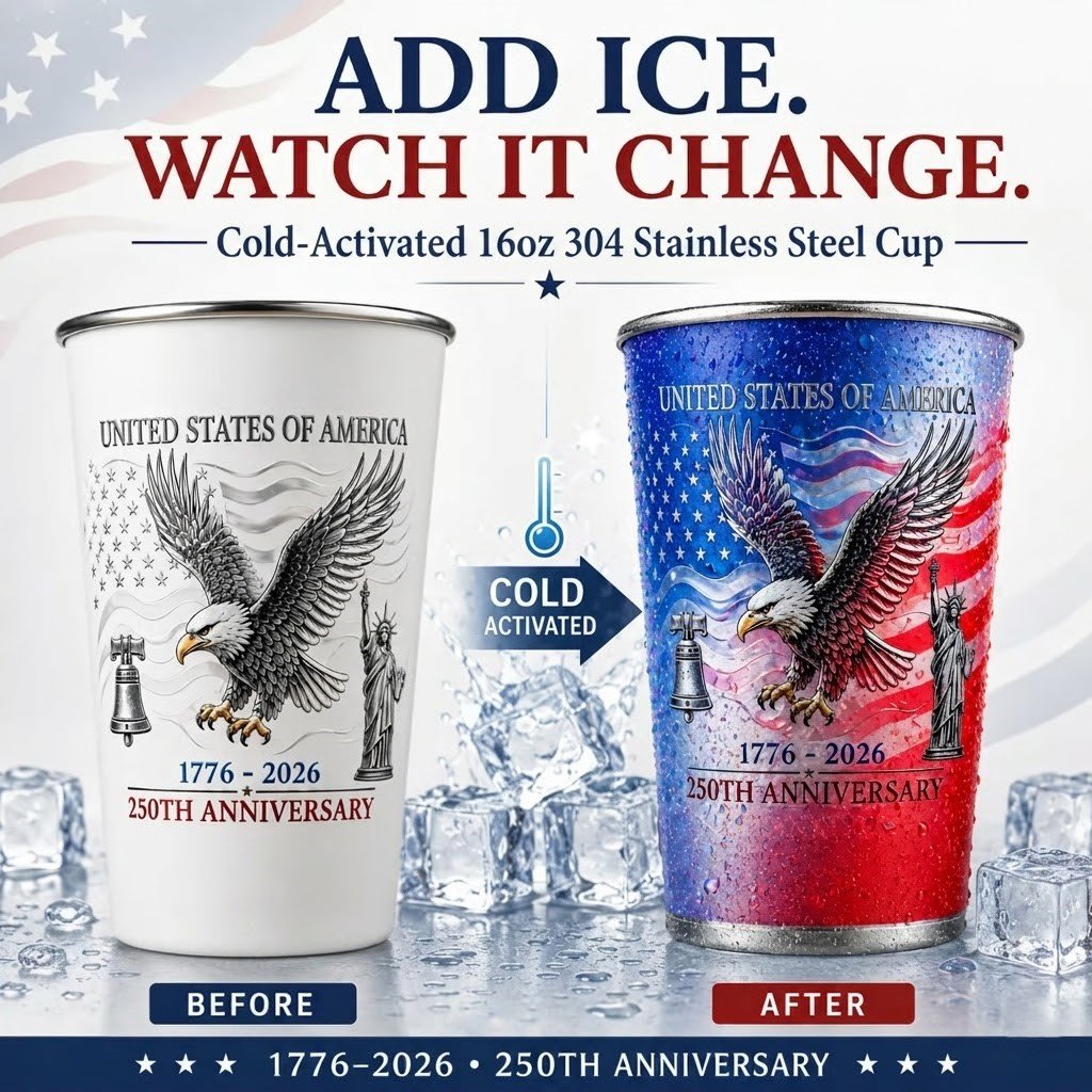 Magic Color Changing Patriotic Cup