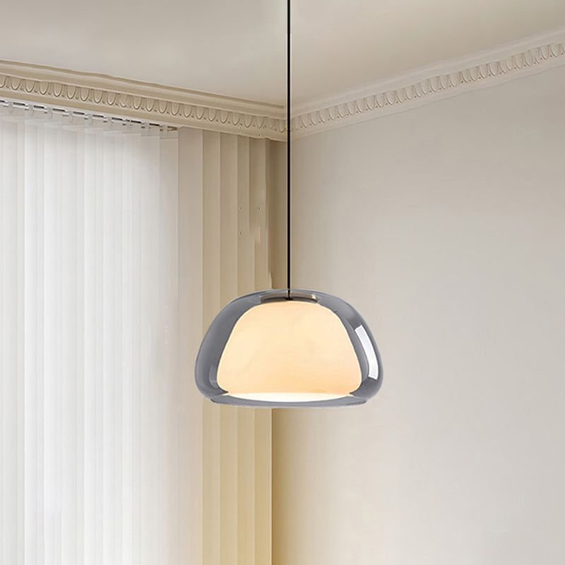 Aurora Milk Glass Pendant Light Modern Hanging Lamp