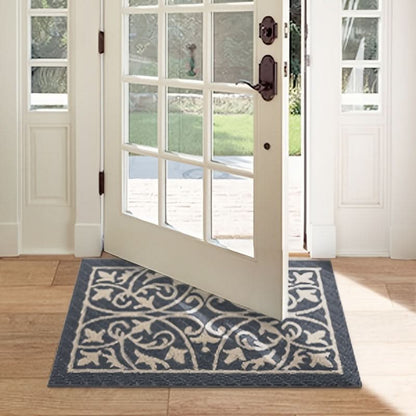 Low profile non-slip indoor entryway mat