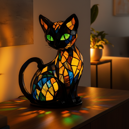 Playful LED Cat Night Light with Soft Ambient Lighting