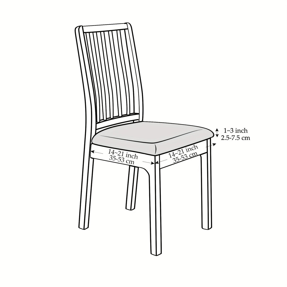 Modern Stretch Protection for Elegant Dining Chairs