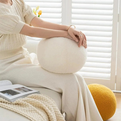Round Ball Decorative Pillow Minimalist Cushion