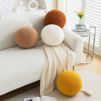 Round Ball Decorative Pillow Minimalist Cushion