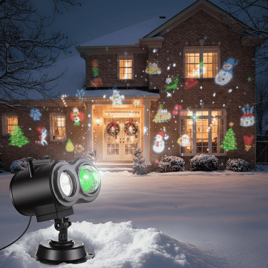 Outdoor Christmas Lights Projector with 16 Holiday Designs