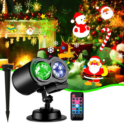 Outdoor Christmas Lights Projector with 16 Holiday Designs