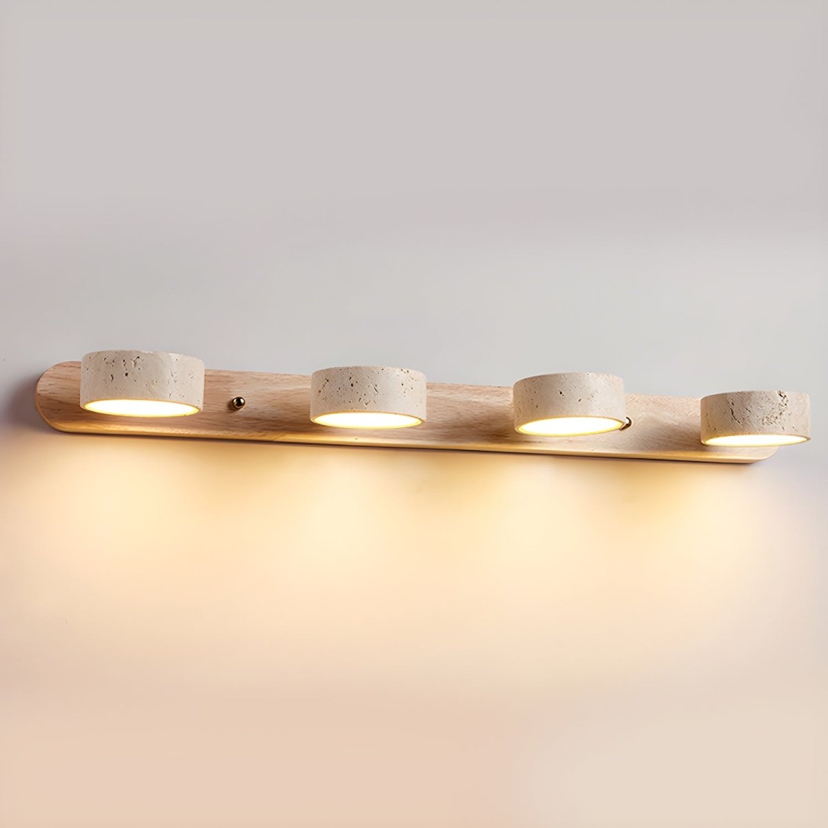 LED travertine wall light for architectural luxury