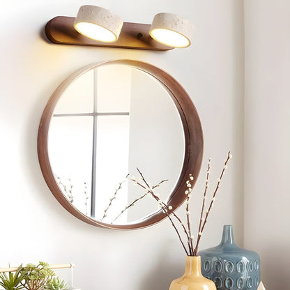 LED travertine wall light for architectural luxury