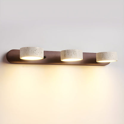 LED travertine wall light for architectural luxury