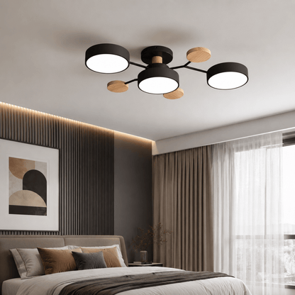 Modern round LED ceiling light with a minimalist design