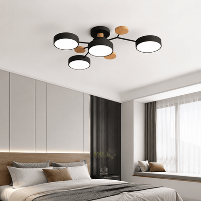 Modern round LED ceiling light with a minimalist design