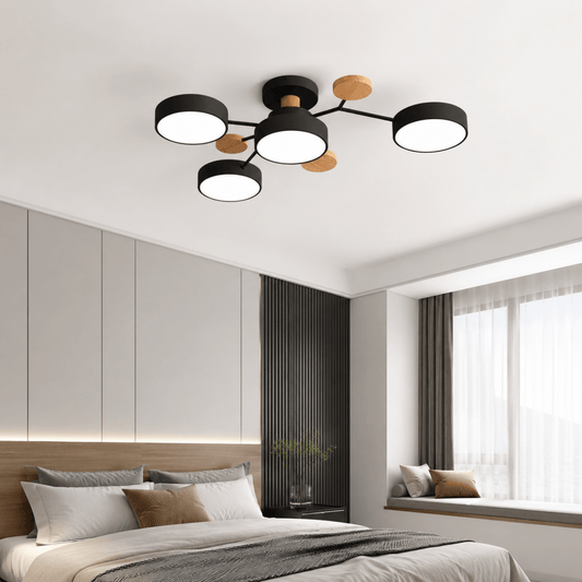 Modern round LED ceiling light with a minimalist design