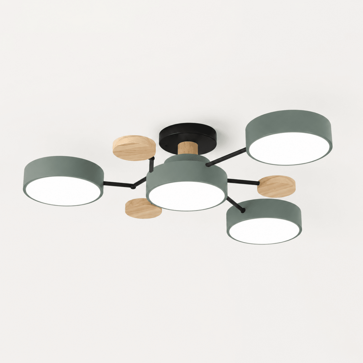 Modern round LED ceiling light with a minimalist design