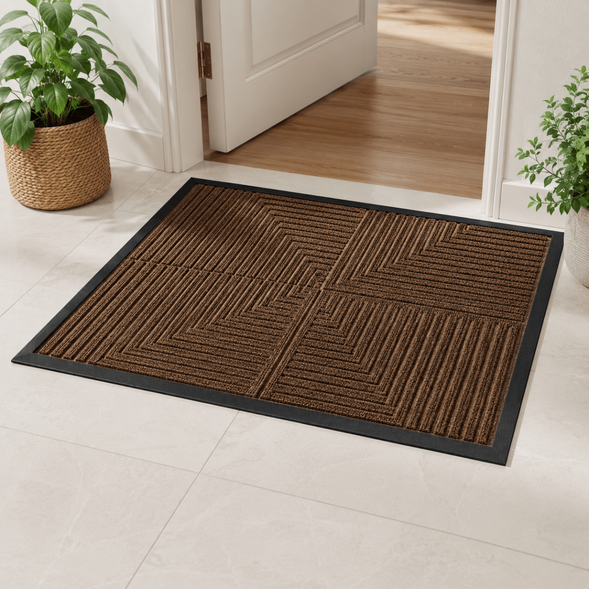 Heavy-Duty Doormat with Non-Slip Dirt-Trapping Function