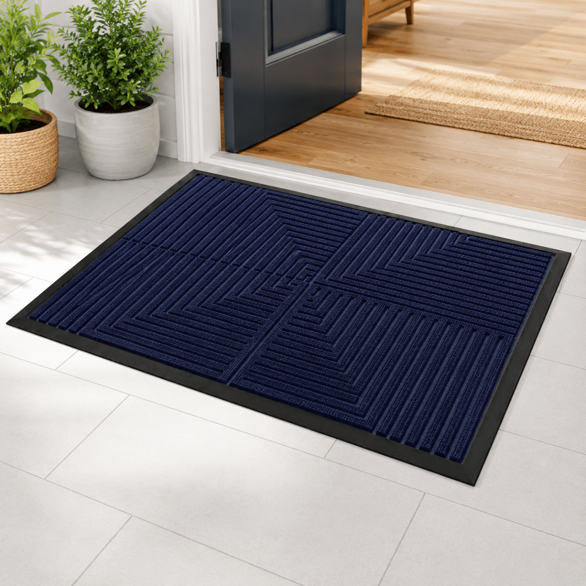 Heavy-Duty Doormat with Non-Slip Dirt-Trapping Function