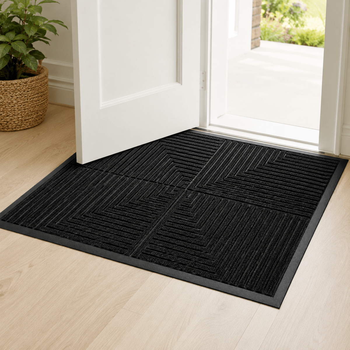Heavy-Duty Doormat with Non-Slip Dirt-Trapping Function