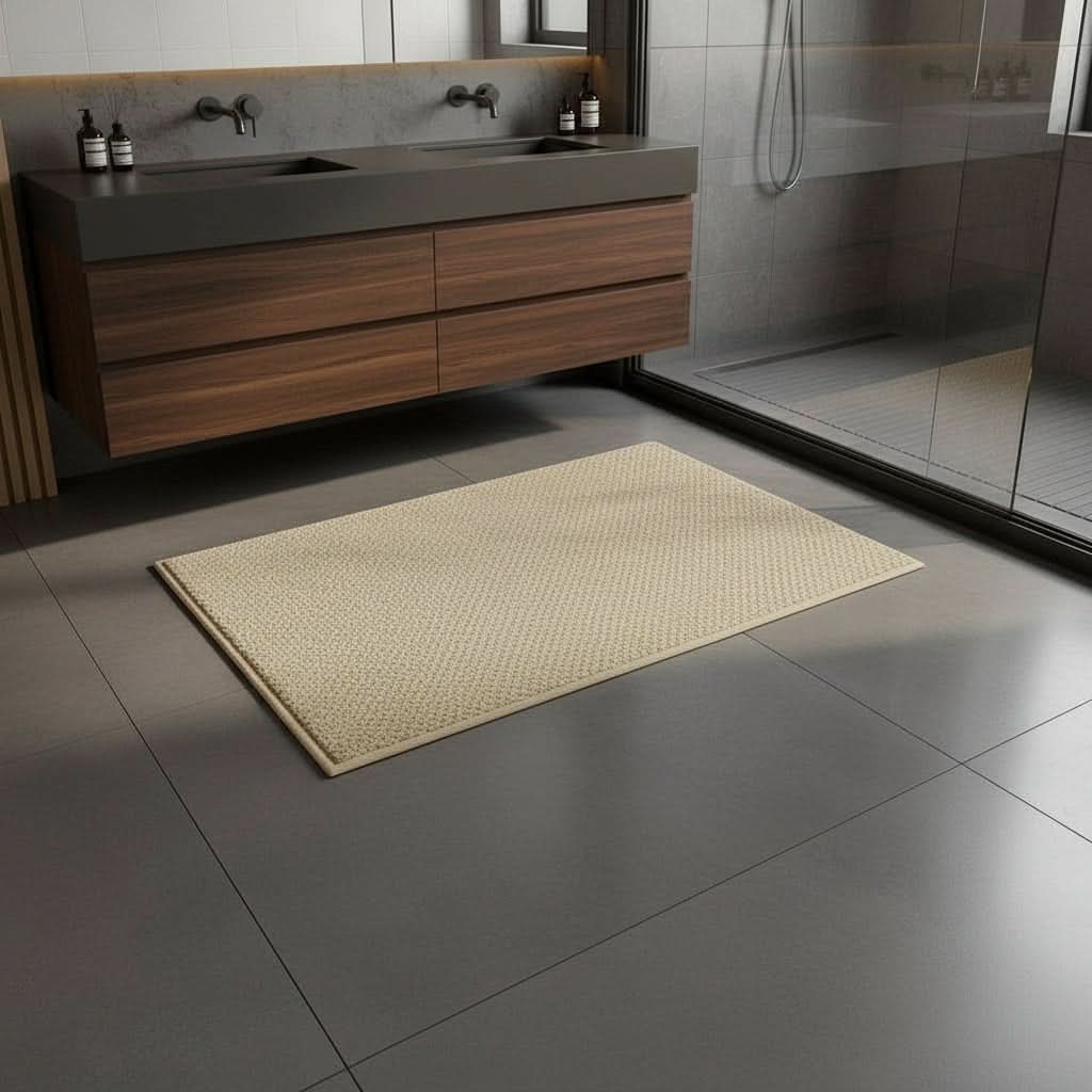 Absorbent doormat designed for clean and dry entryways