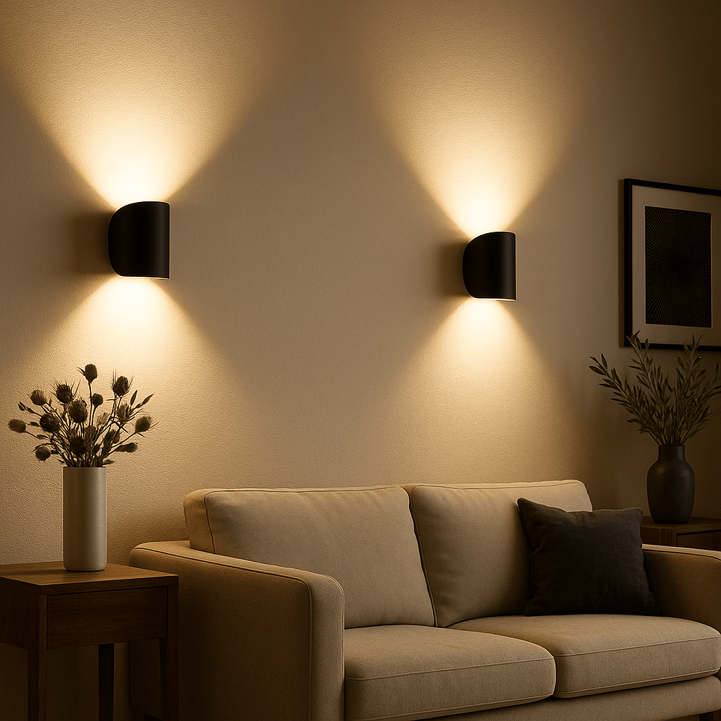 Modern LED wall light for energy-efficient home lighting