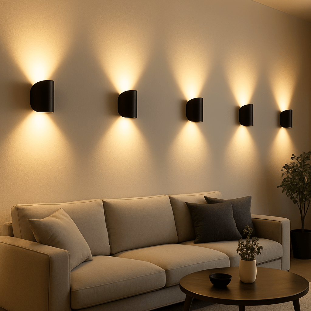 Modern LED wall light for energy-efficient home lighting
