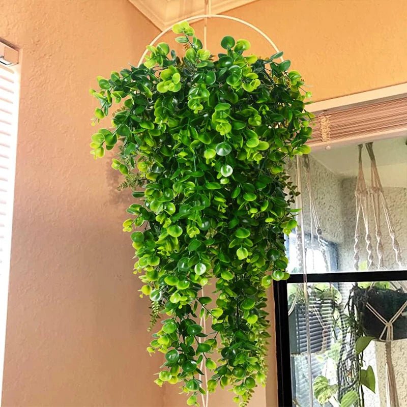 Artificial Hanging Eucalyptus Greenery UV-Resistant for Interior Decoration