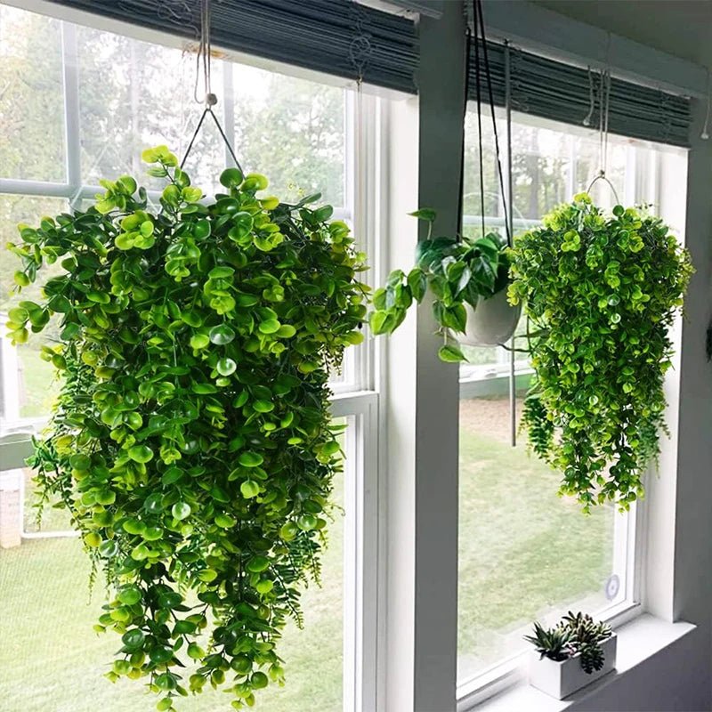 Artificial Hanging Eucalyptus Greenery UV-Resistant for Interior Decoration