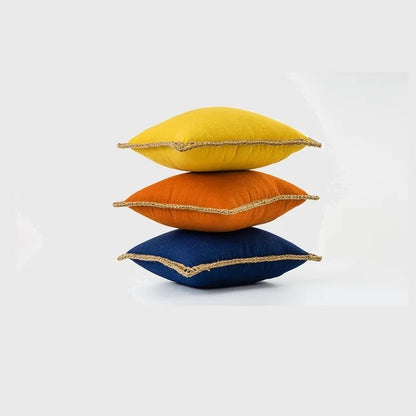 Elegant French-style decorative cushion with vibrant color design