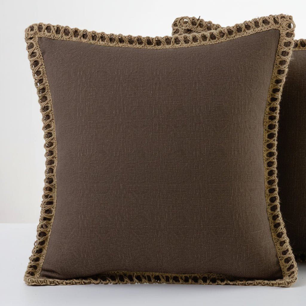 Elegant French-style decorative cushion with vibrant color design