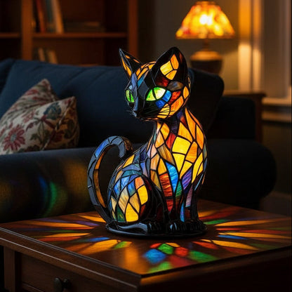 Playful LED Cat Night Light with Soft Ambient Lighting