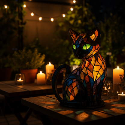 Playful LED Cat Night Light with Soft Ambient Lighting