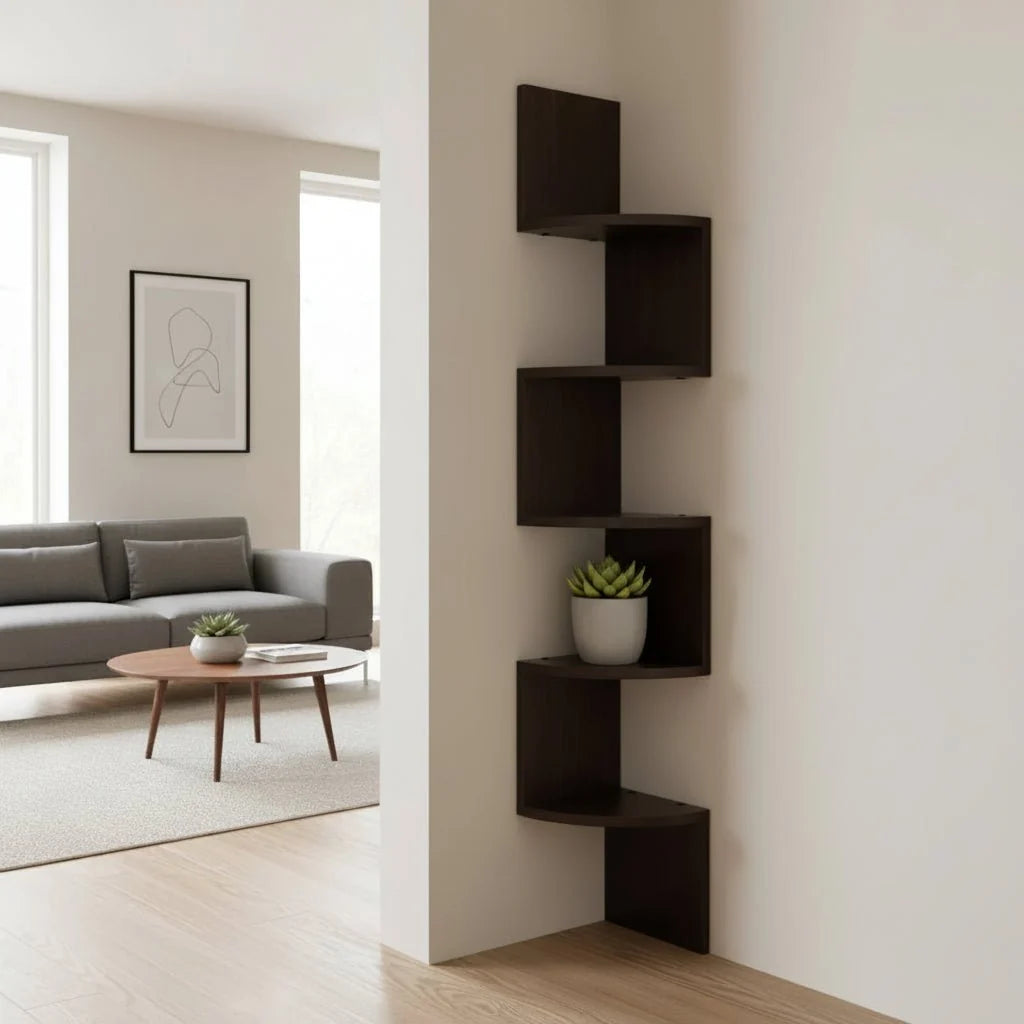 Corner Wall Shelf | Space-Saving Storage with Modern Design
