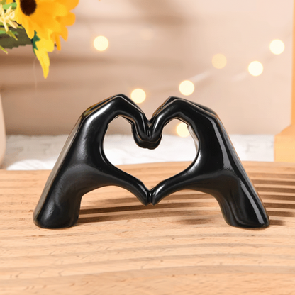 Handcrafted wooden decorative figure for a loving home