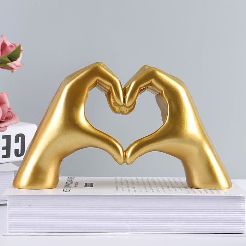 Handcrafted wooden decorative figure for a loving home