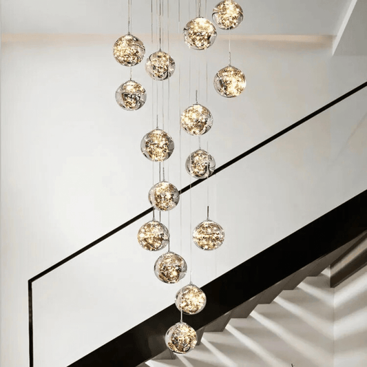 Glass Ball Chandelier