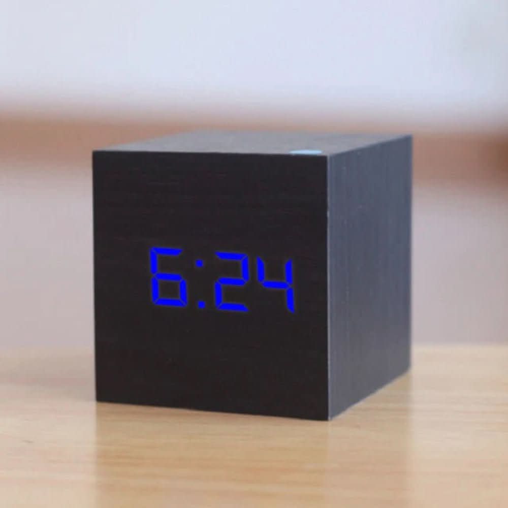 Compact mini LED digital alarm clock for stylish rooms