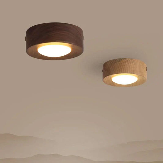Energy-Saving Walnut Lighting Solution