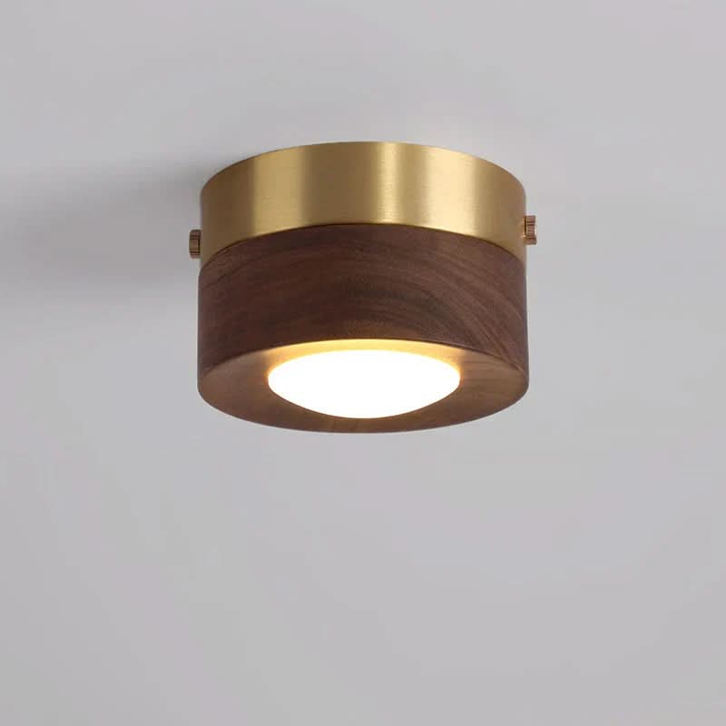 Energy-Saving Walnut Lighting Solution