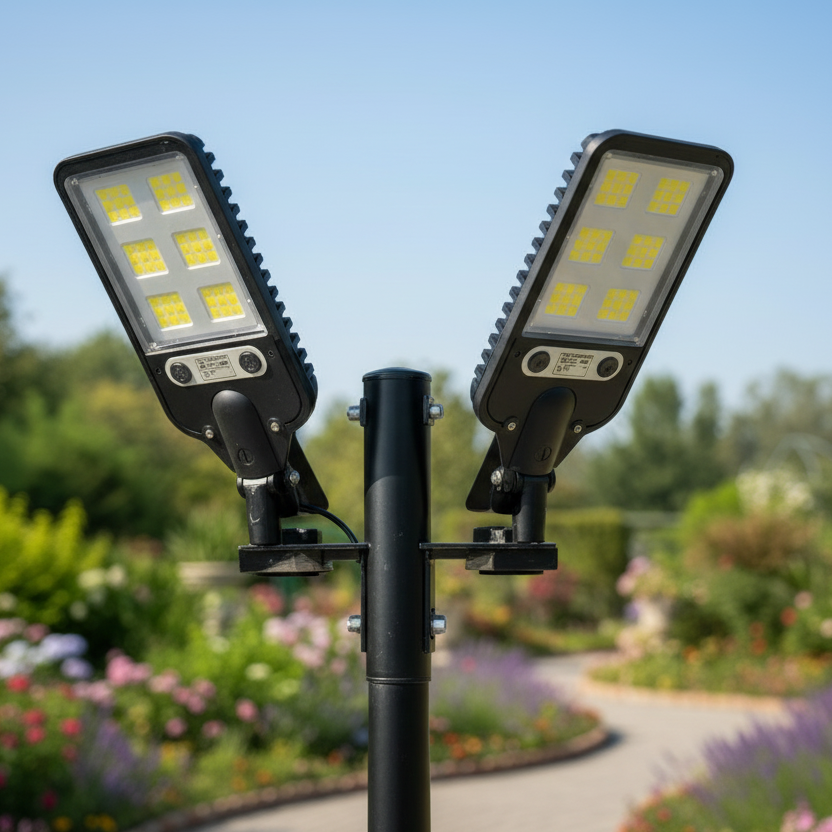 600 – Solar LED outdoor spotlight with motion sensor