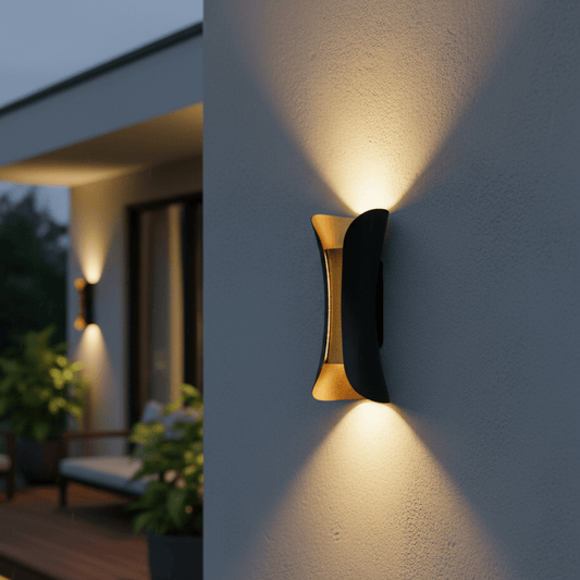 Curved LED Outdoor Wall Light with IP65 Protection