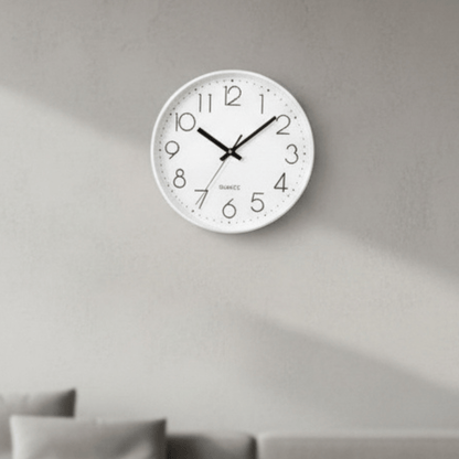 12-inch Silent, Non-Ticking Wall Clock for Modern Decor